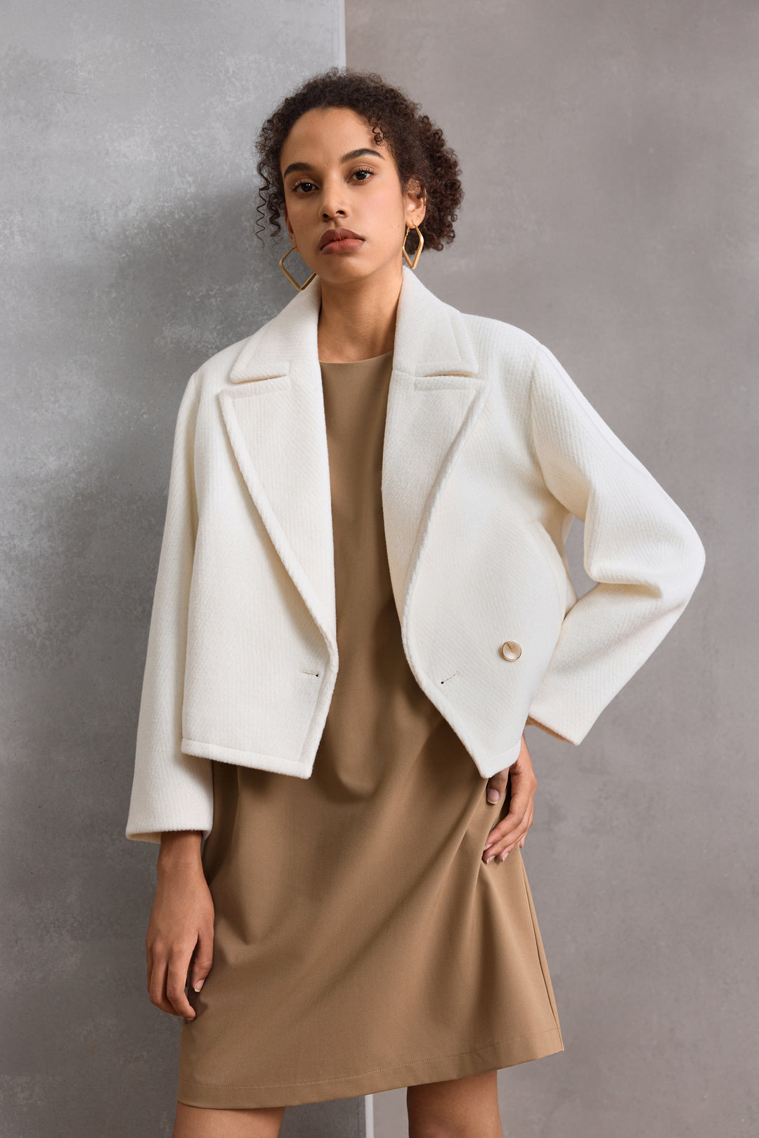 G2000 WOMAN-lapel-collar-long-sleeve-jacket-58281070-White