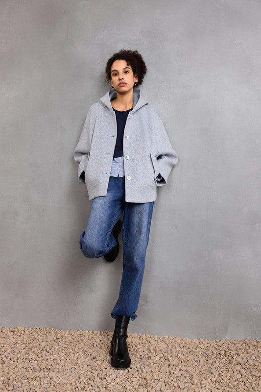 Wool 連帽休閒外套
