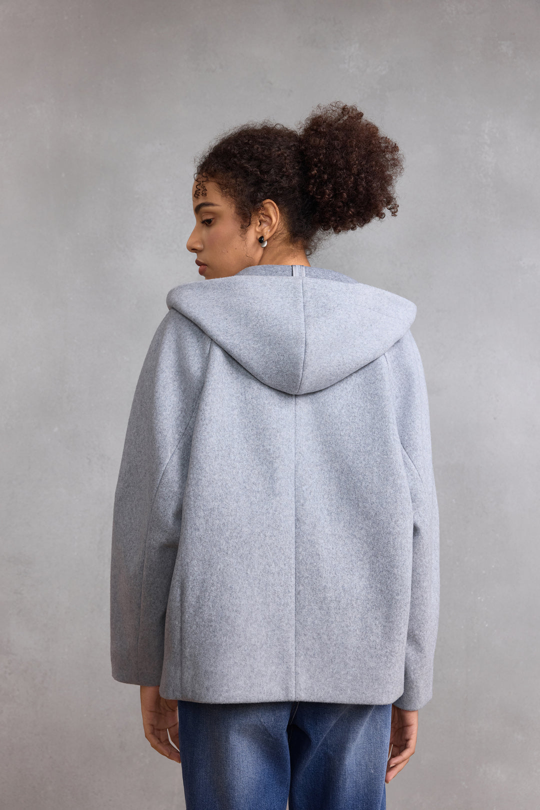 Wool 連帽休閒外套