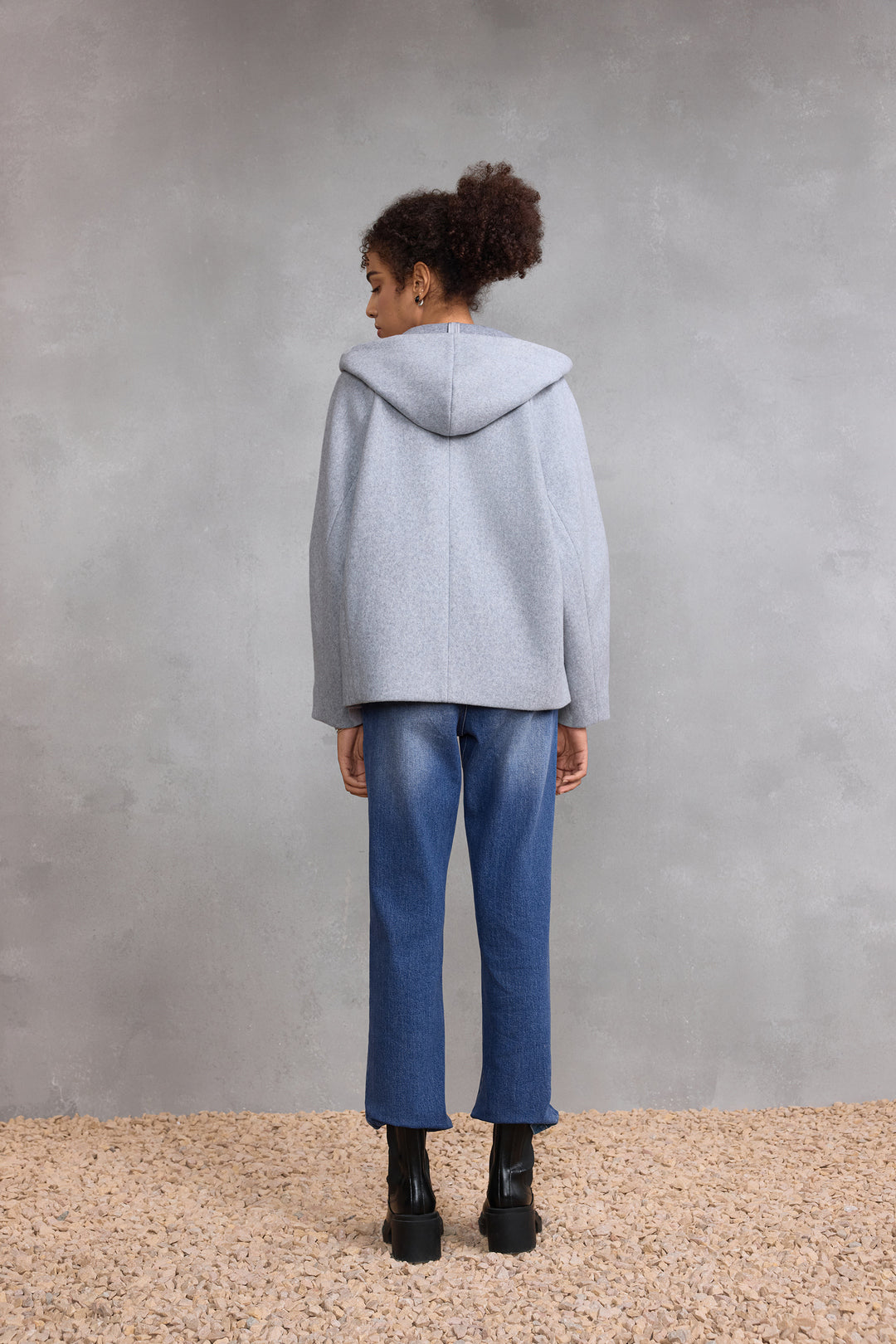 Wool 連帽休閒外套