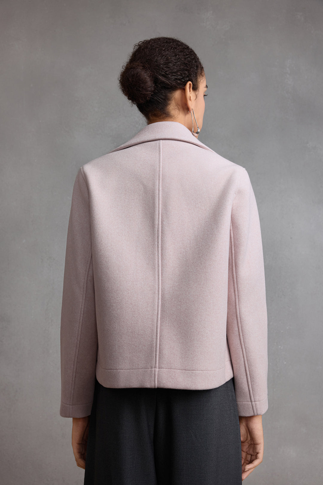 Wool 翻領休閒外套