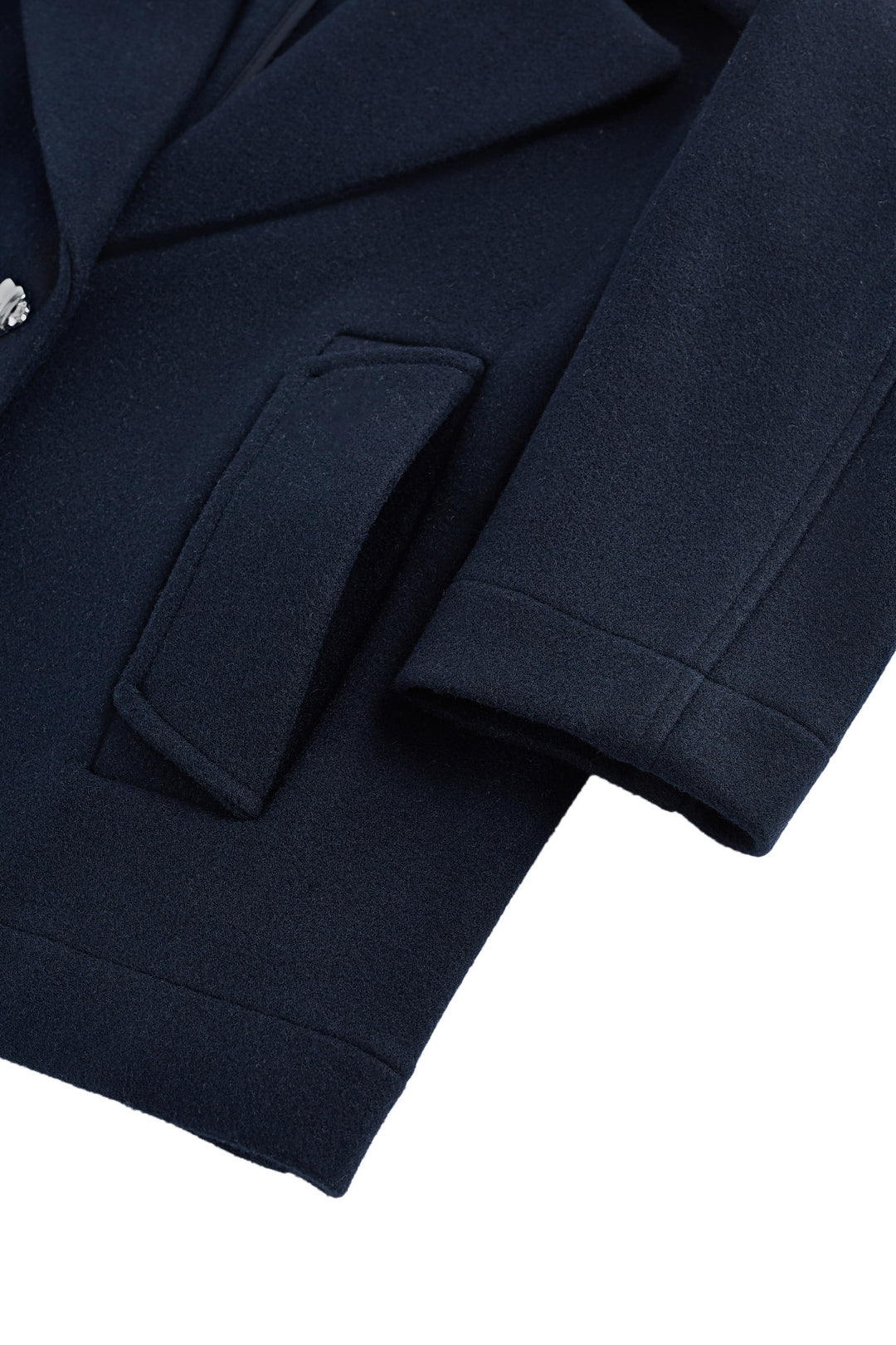 Wool 翻領休閒外套