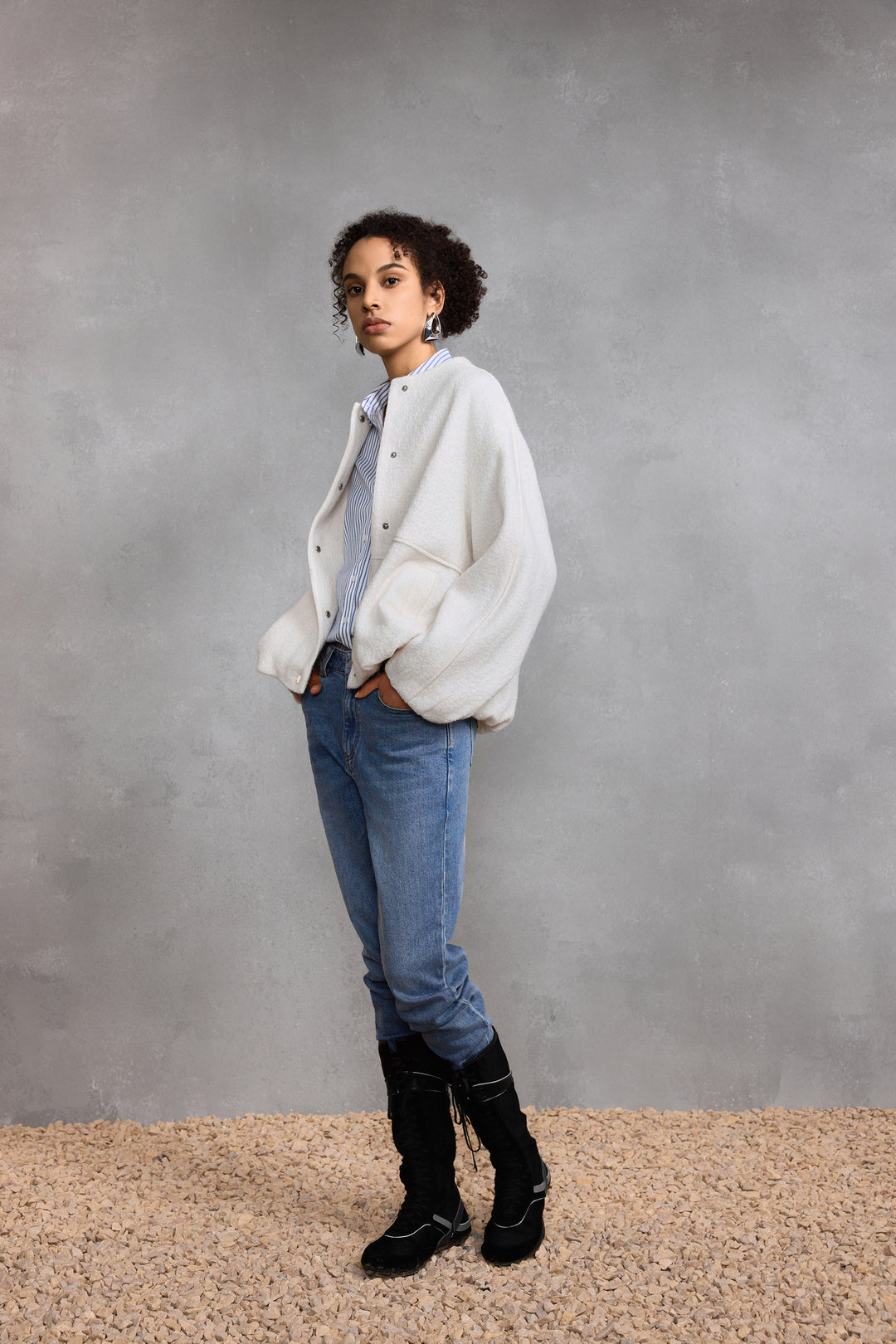 Wool Blend 企領休閒外套