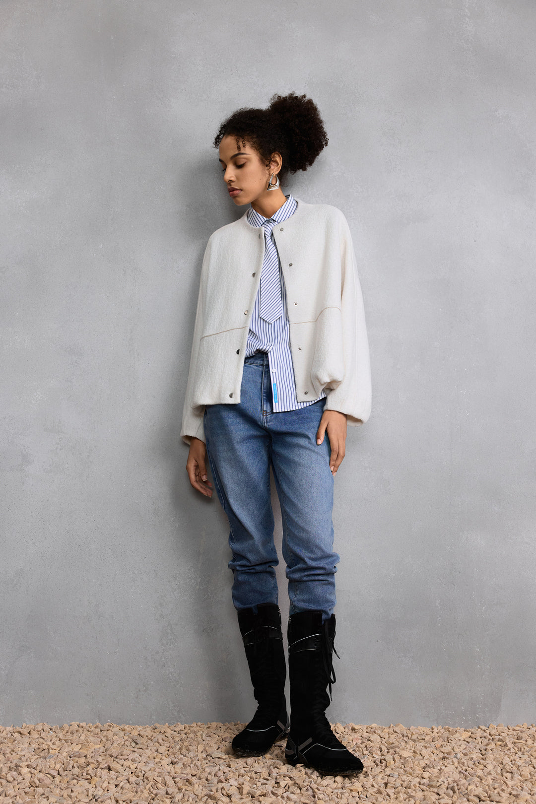 Wool Blend 企領休閒外套