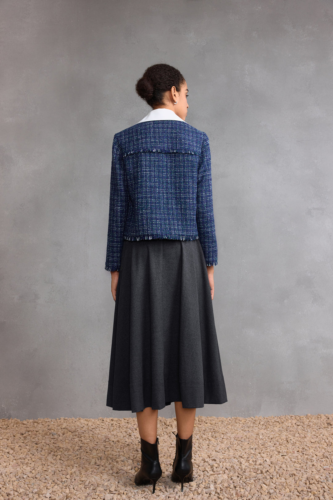 Lapel Collar Long Sleeve Jacket