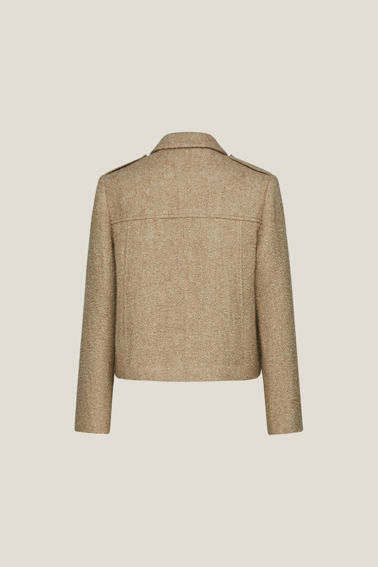 Wool Blend 翻領休閒外套