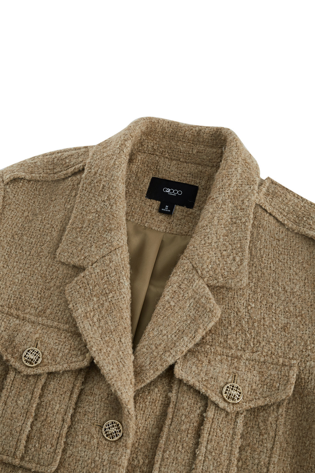 Wool Blend 翻領休閒外套