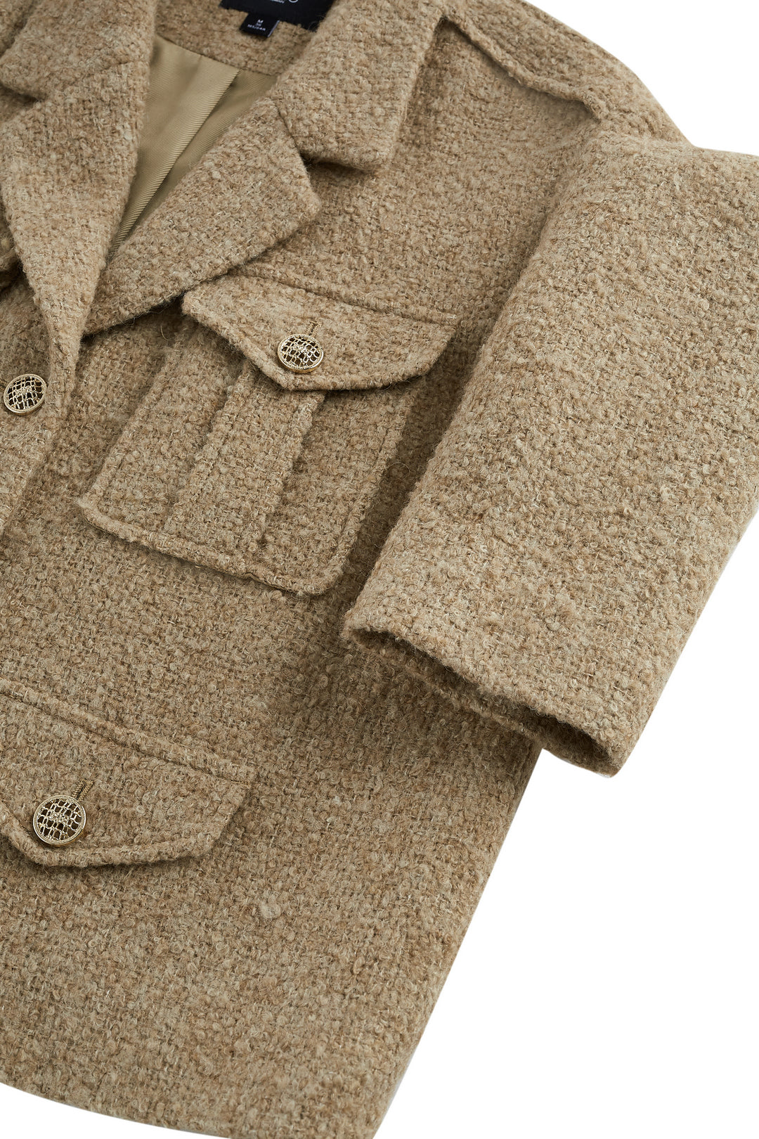 Wool Blend 翻領休閒外套