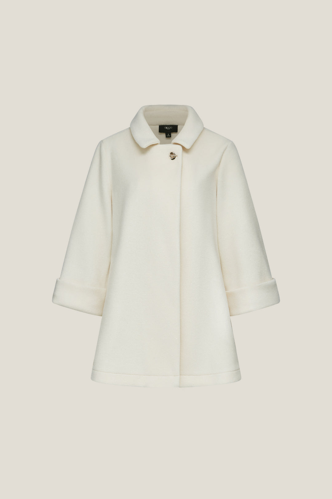 G2000 WOMAN-lapel-collar-long-sleeve-coat-58291050-White