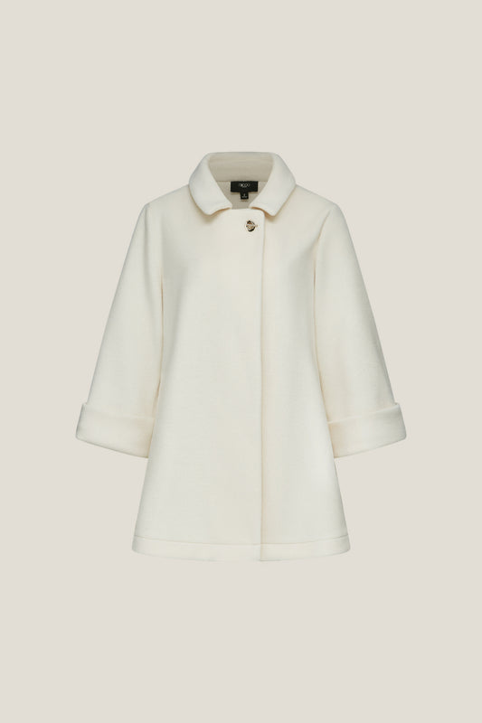 G2000 WOMAN-lapel-collar-long-sleeve-coat-58291050-White