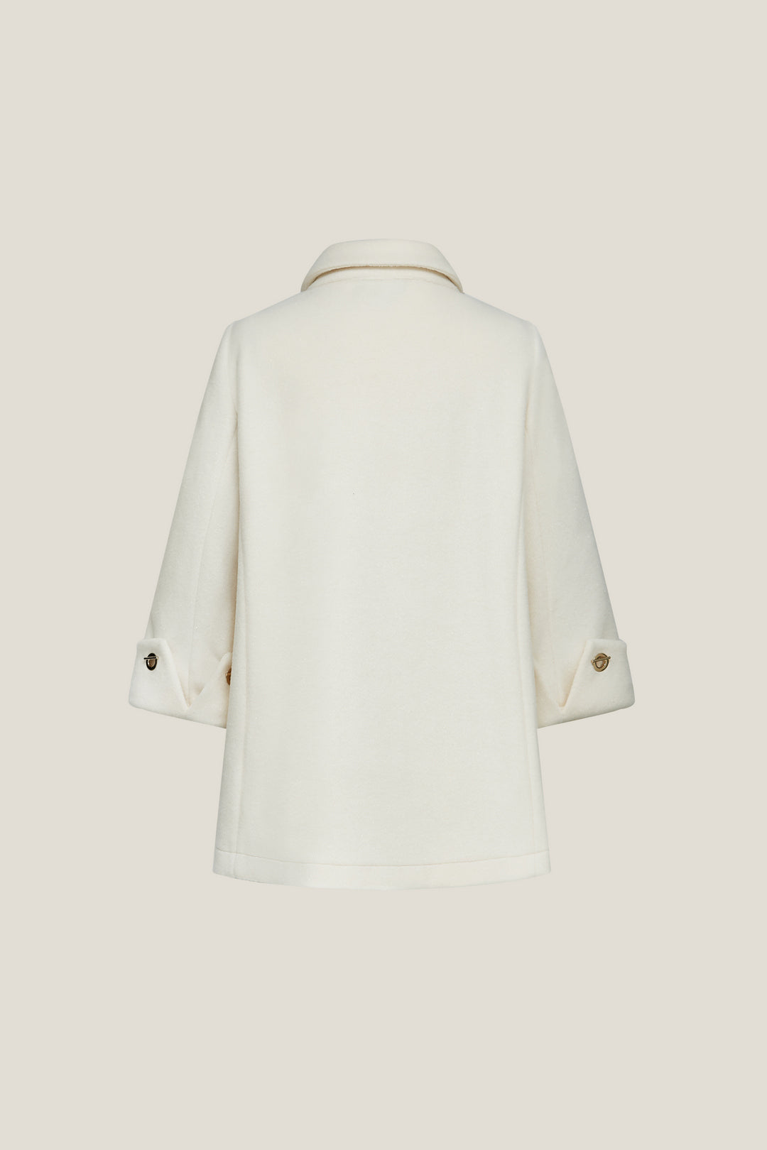 Lapel Collar Long Sleeve Coat