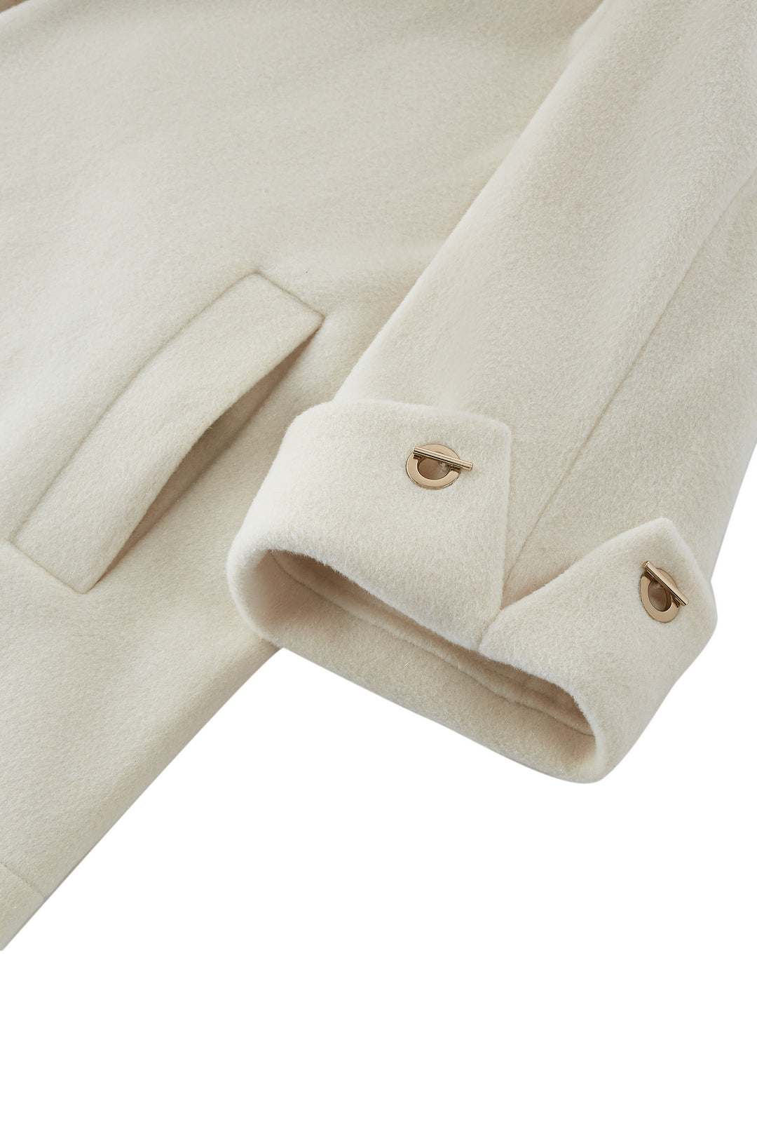 Lapel Collar Long Sleeve Coat