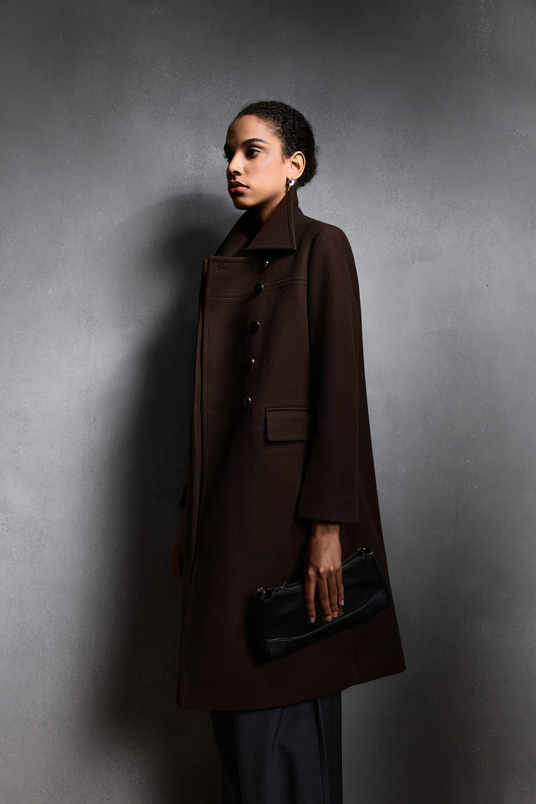 Wool Lapel Collar Coat