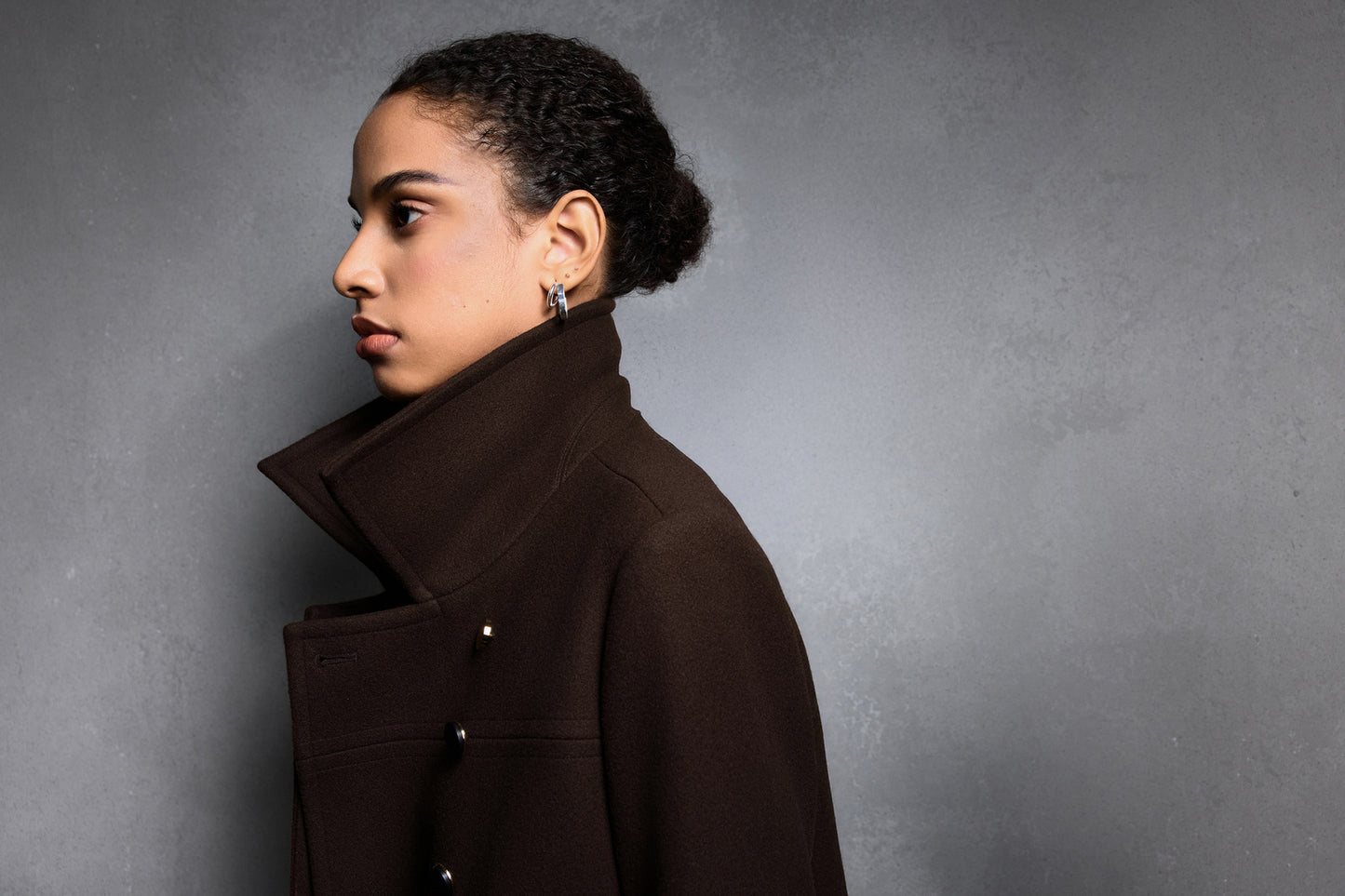 Wool Lapel Collar Coat