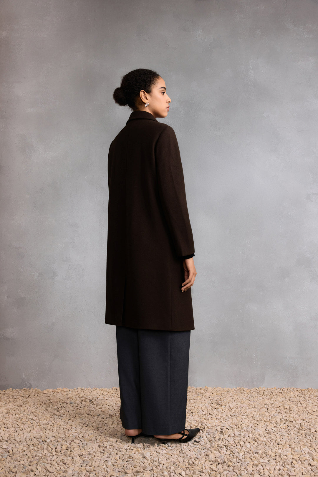 Wool Lapel Collar Coat