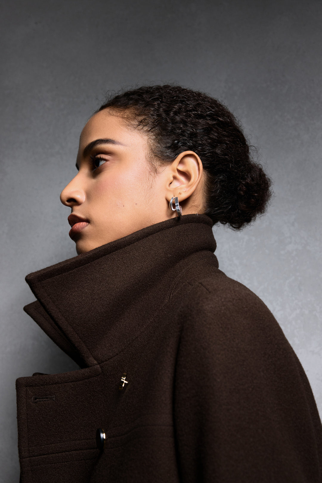 Wool Lapel Collar Coat