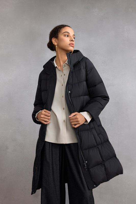 G2000 WOMAN-teflon-hooded-down-jacket-58299401-Black