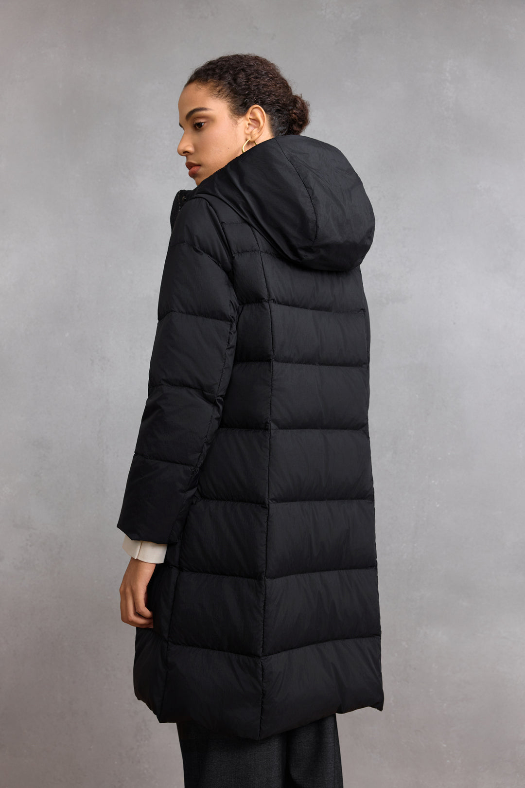 Teflon Hooded Down Jacket