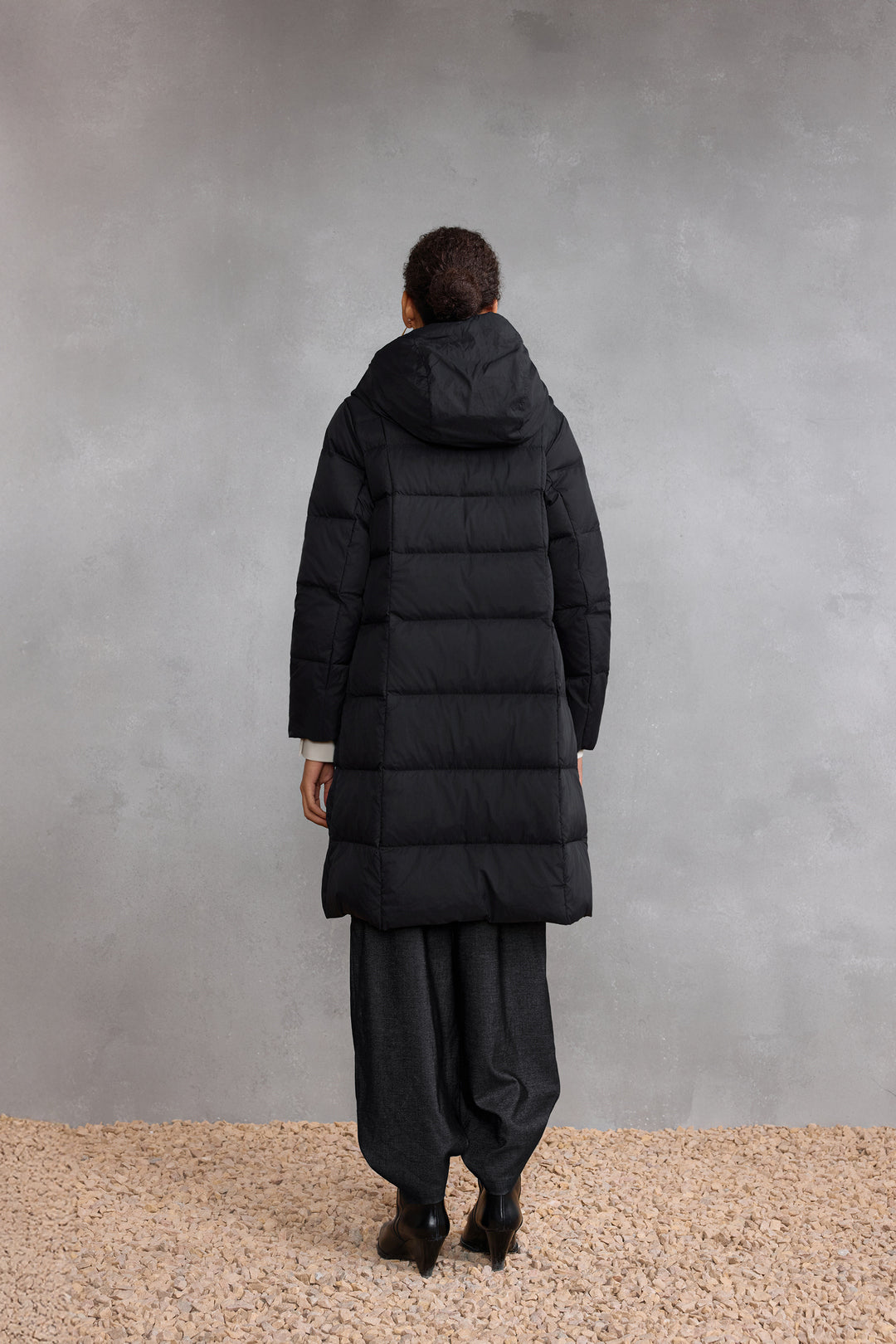 Teflon Hooded Down Jacket