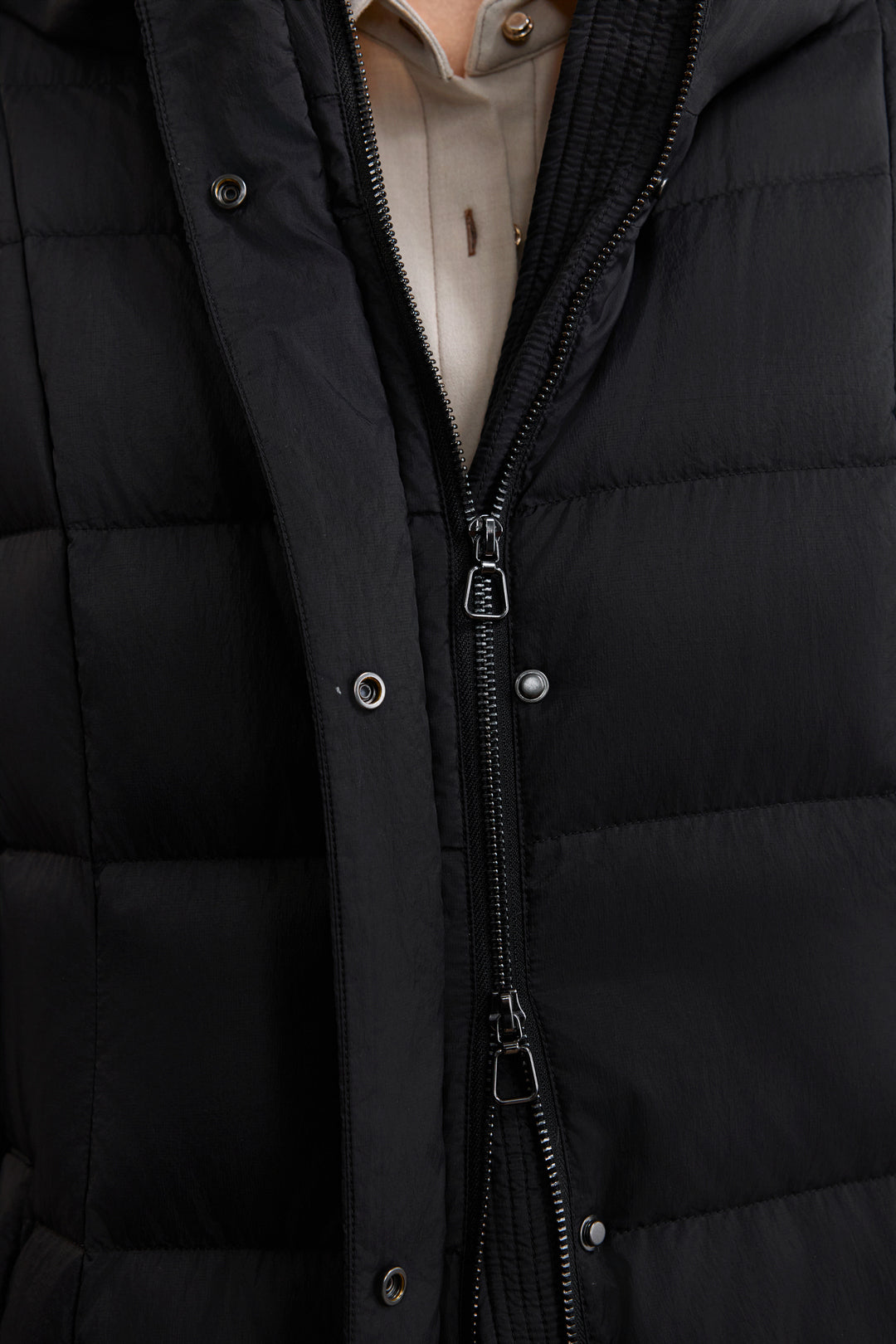 Teflon Hooded Down Jacket