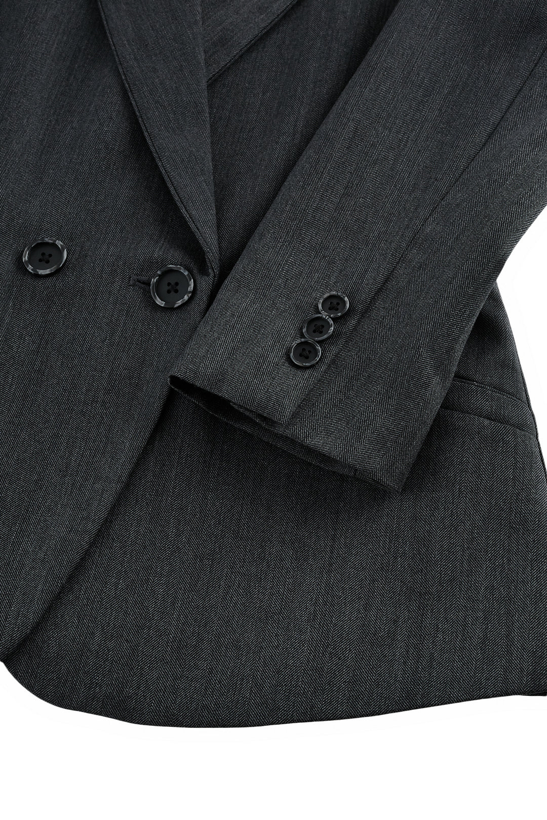 BLAACK | Wool Blend Notch Lapel Suit Blazer