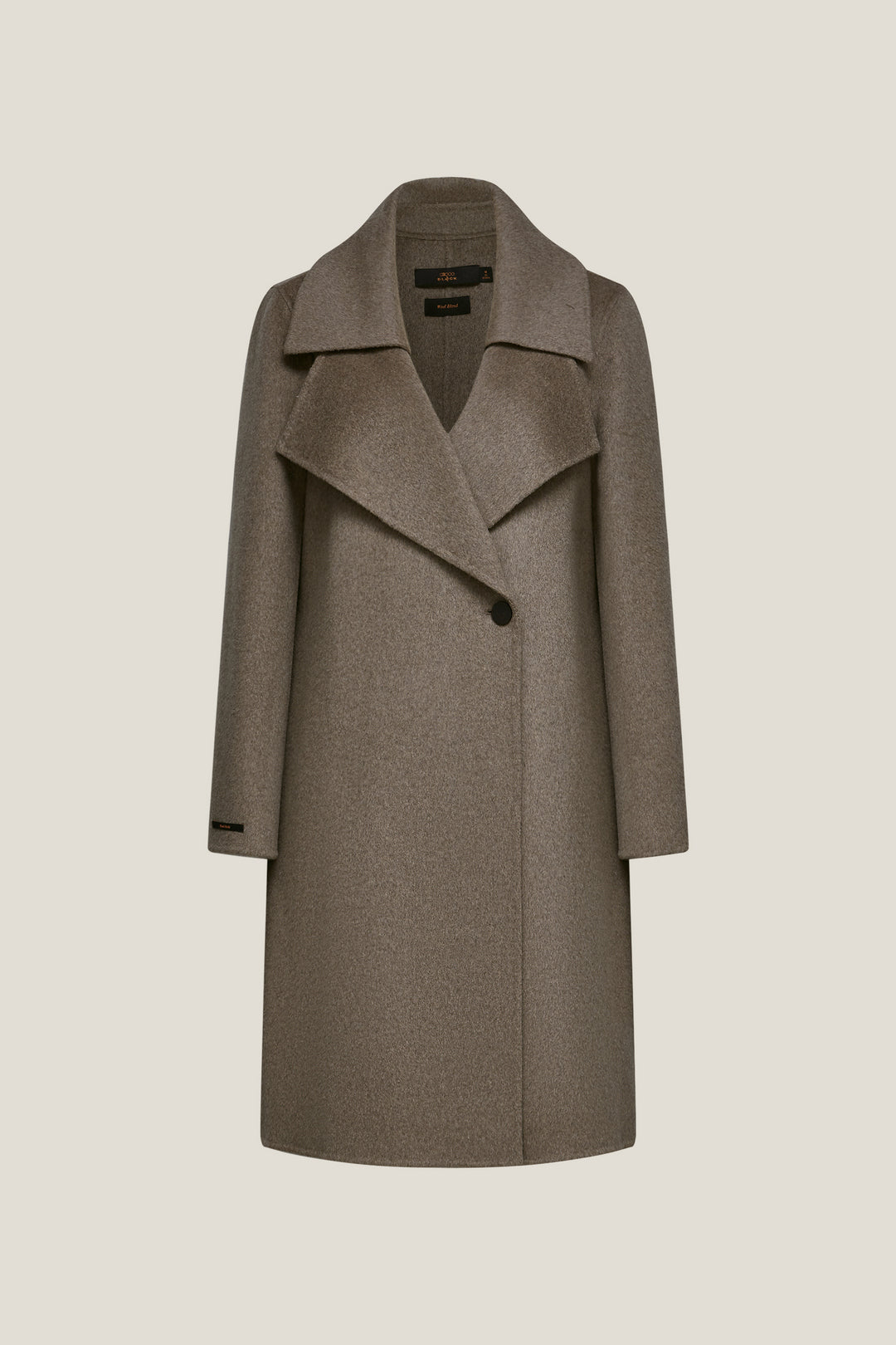 BLAACK WOMAN-blaack-lapel-collar-long-sleeve-coat-58994000-Brown