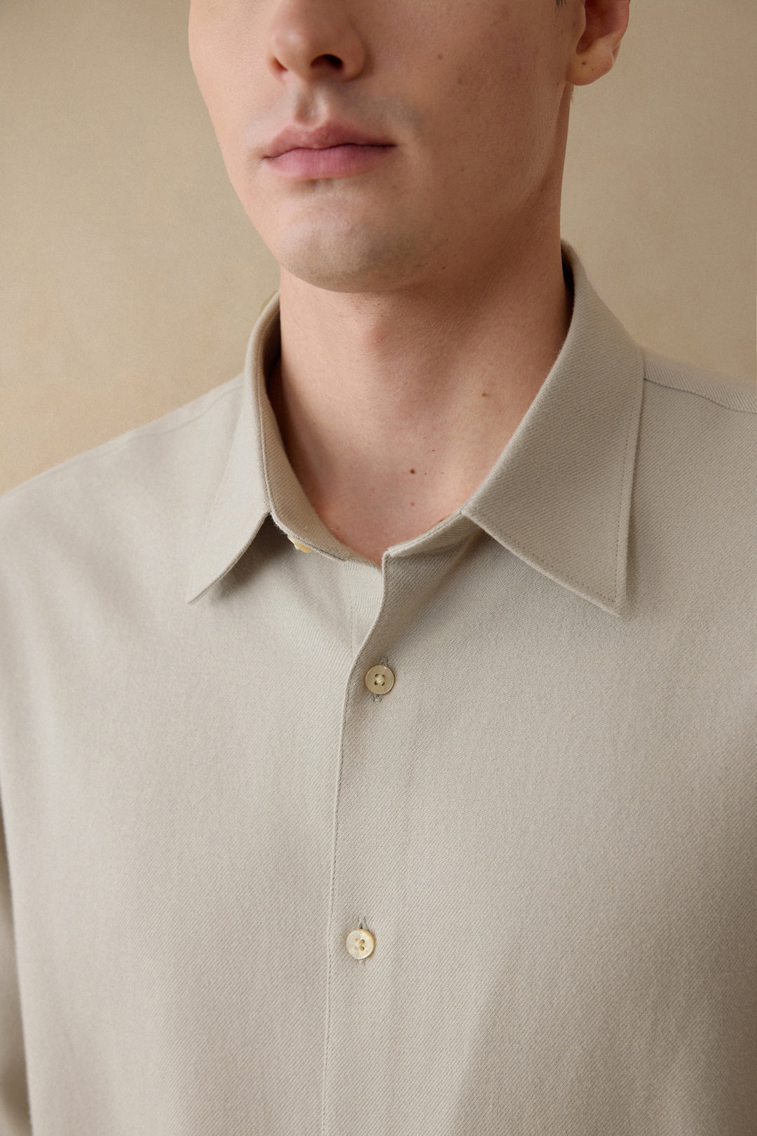 Pure Cotton Long-Sleeve Casual Shirt