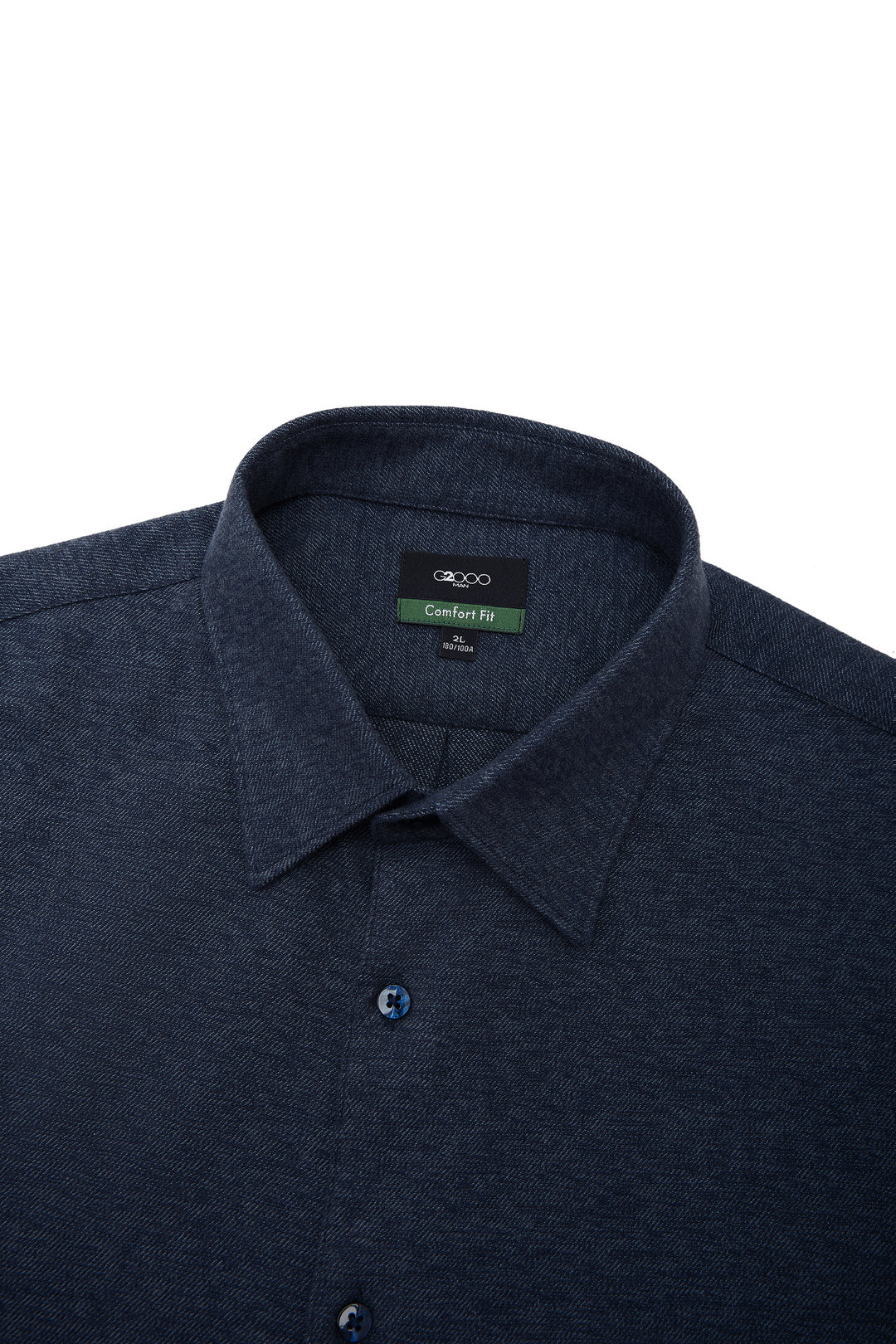 Pure Cotton Long-Sleeve Casual Shirt