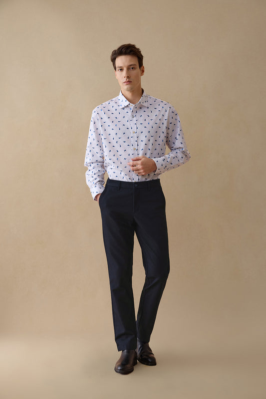 Wrinkle Free 長袖休閒恤衫