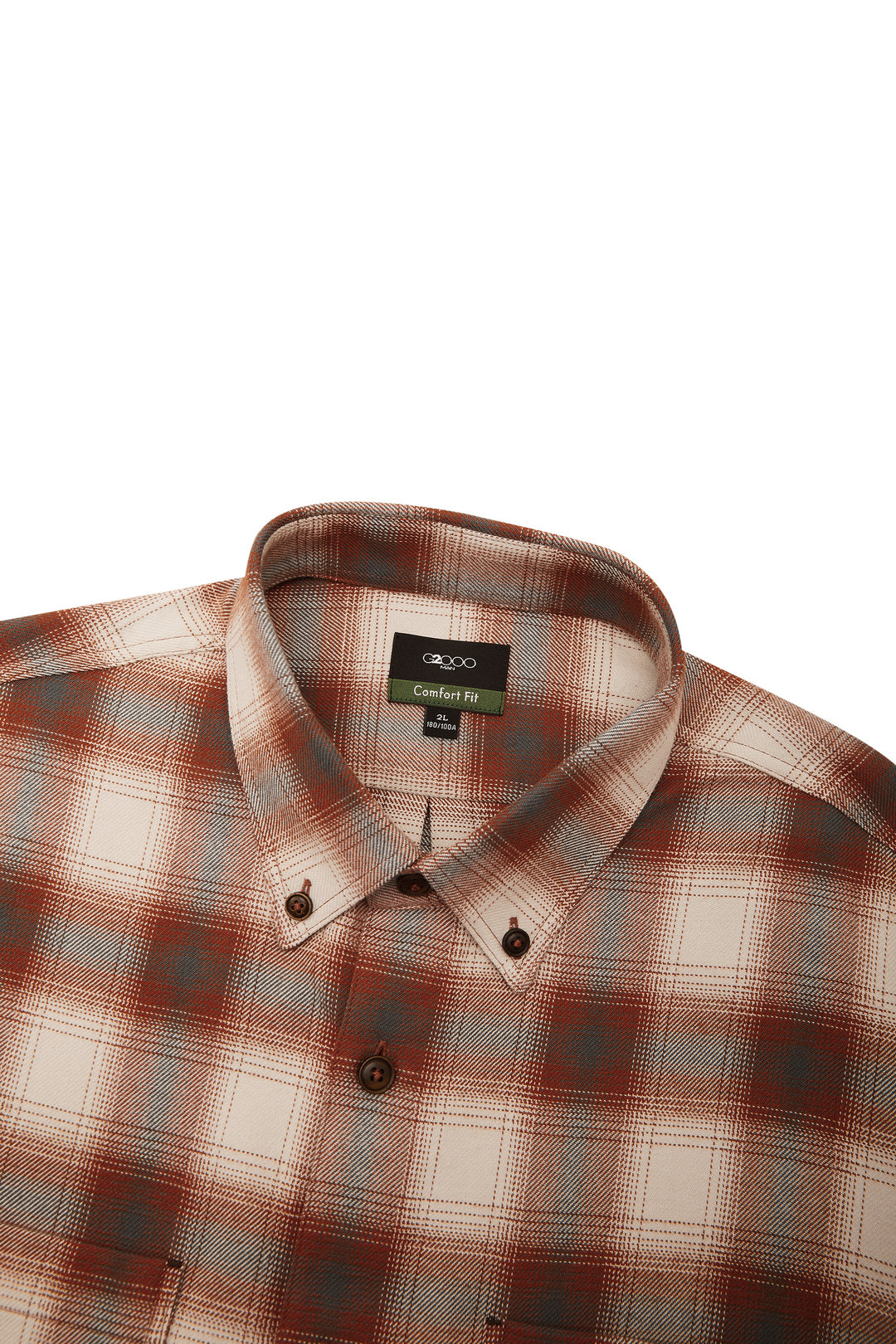 Pure Cotton Long-Sleeve Casual Shirt