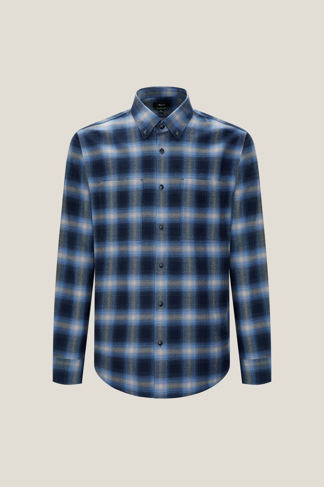 G2000 MAN-pure-cotton-long-sleeve-casual-shirt-59120988-Blue