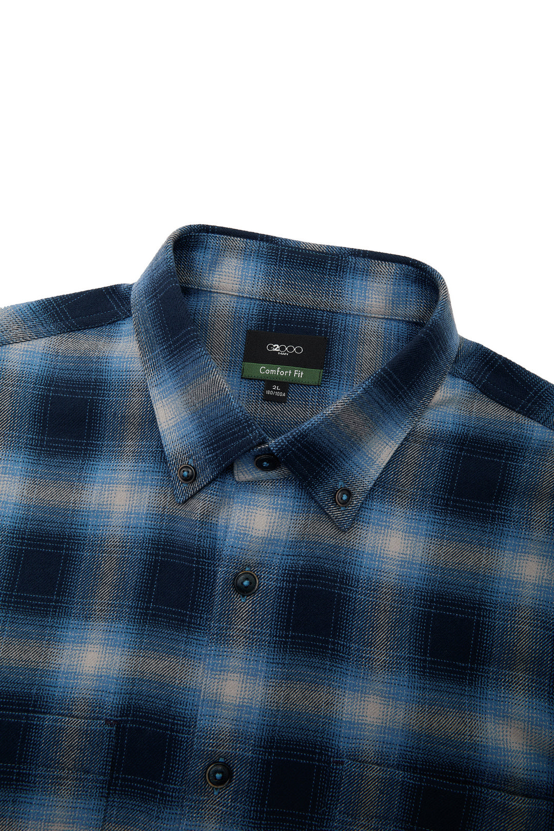 Pure Cotton Long-Sleeve Casual Shirt