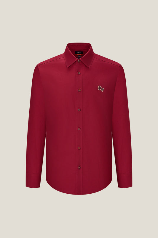 G2000 MAN-wrinkle-free-long-sleeve-casual-shirt-59120992-Red