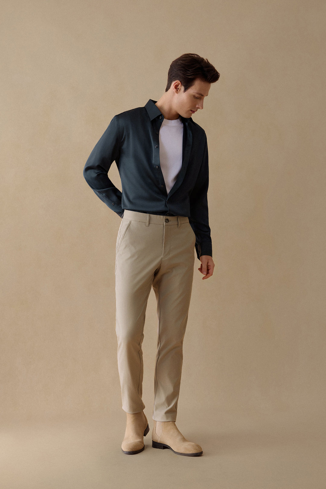 Sateen 長袖商務恤衫