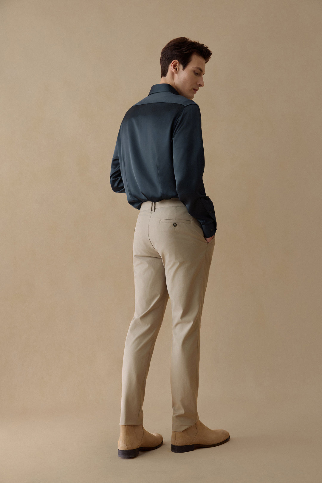 Sateen 長袖商務恤衫