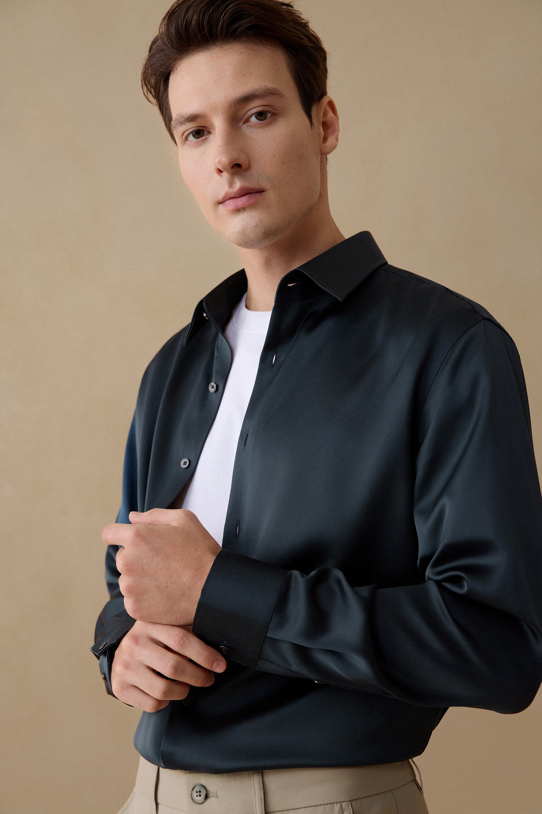 Sateen 長袖商務恤衫