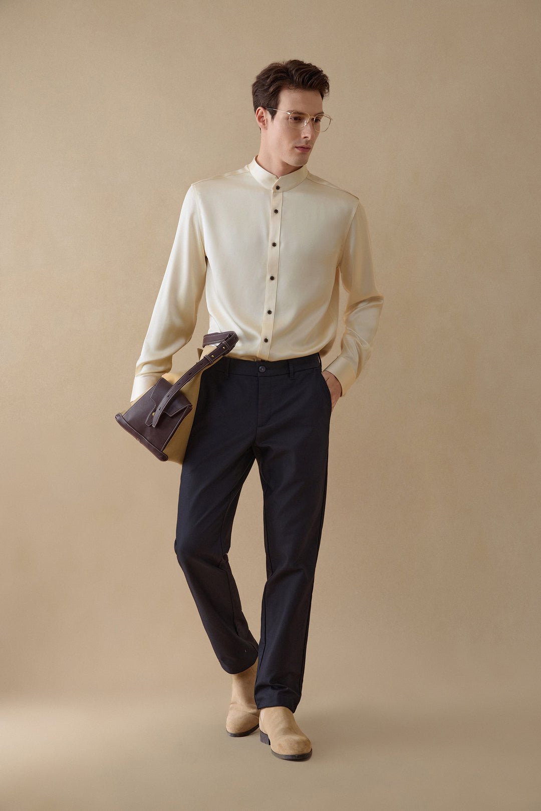 Sateen 長袖商務恤衫