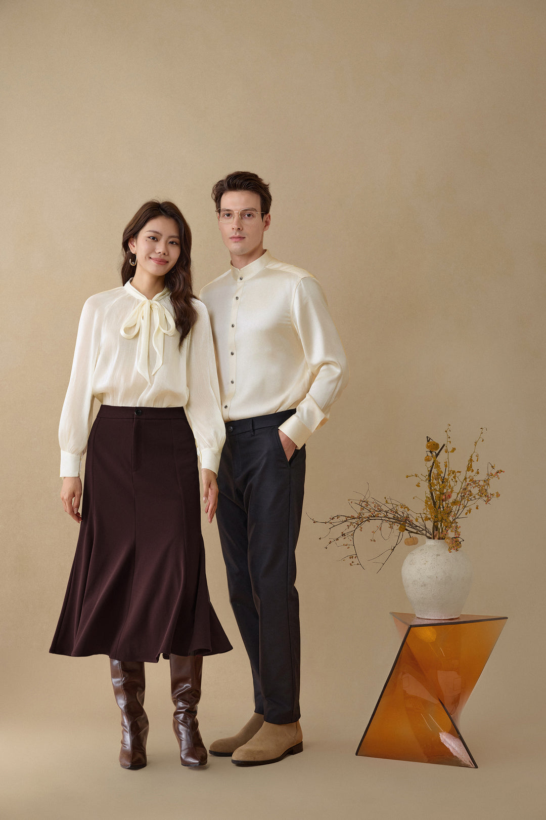 Sateen 長袖商務恤衫