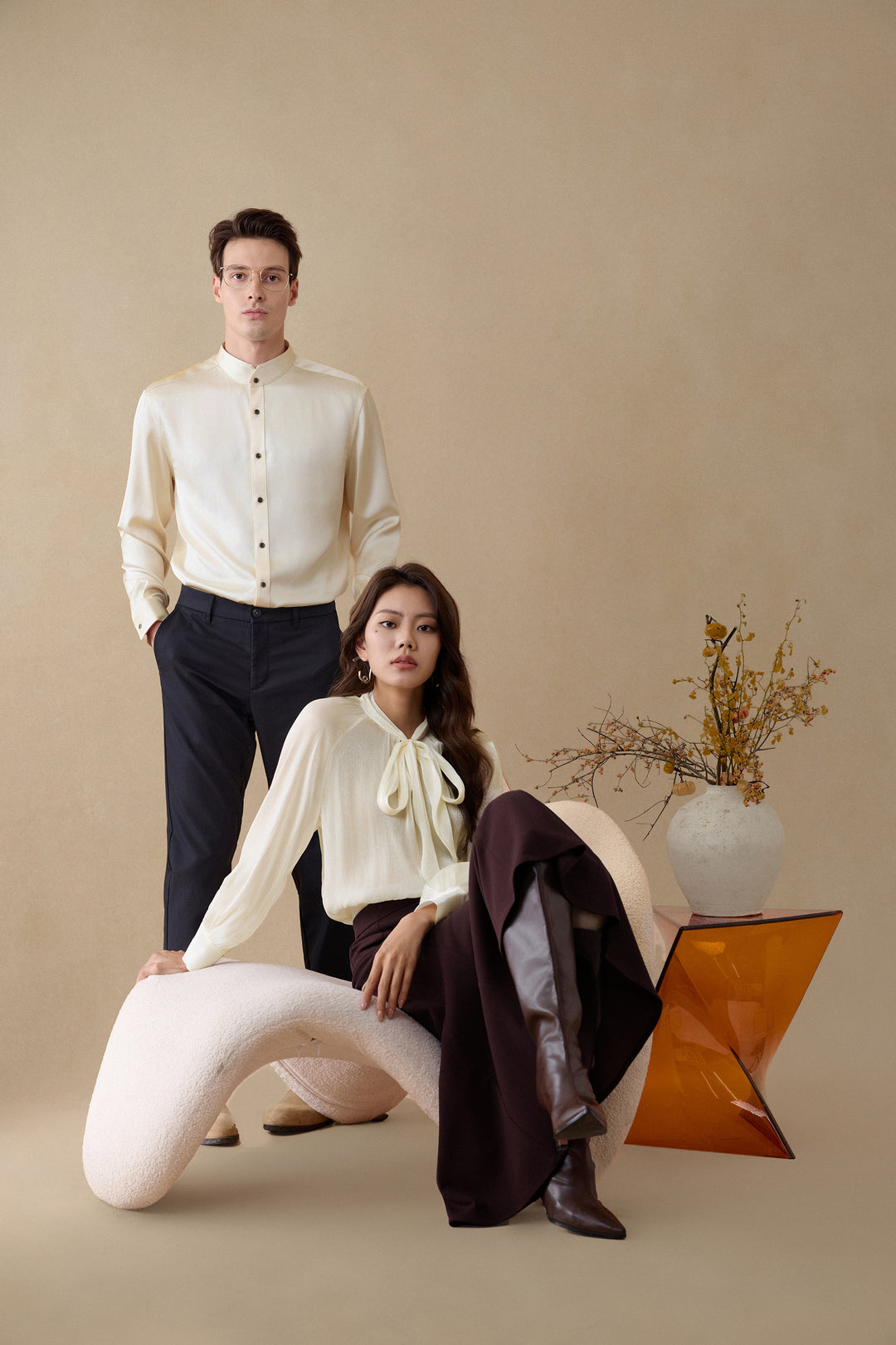 Sateen 長袖商務恤衫