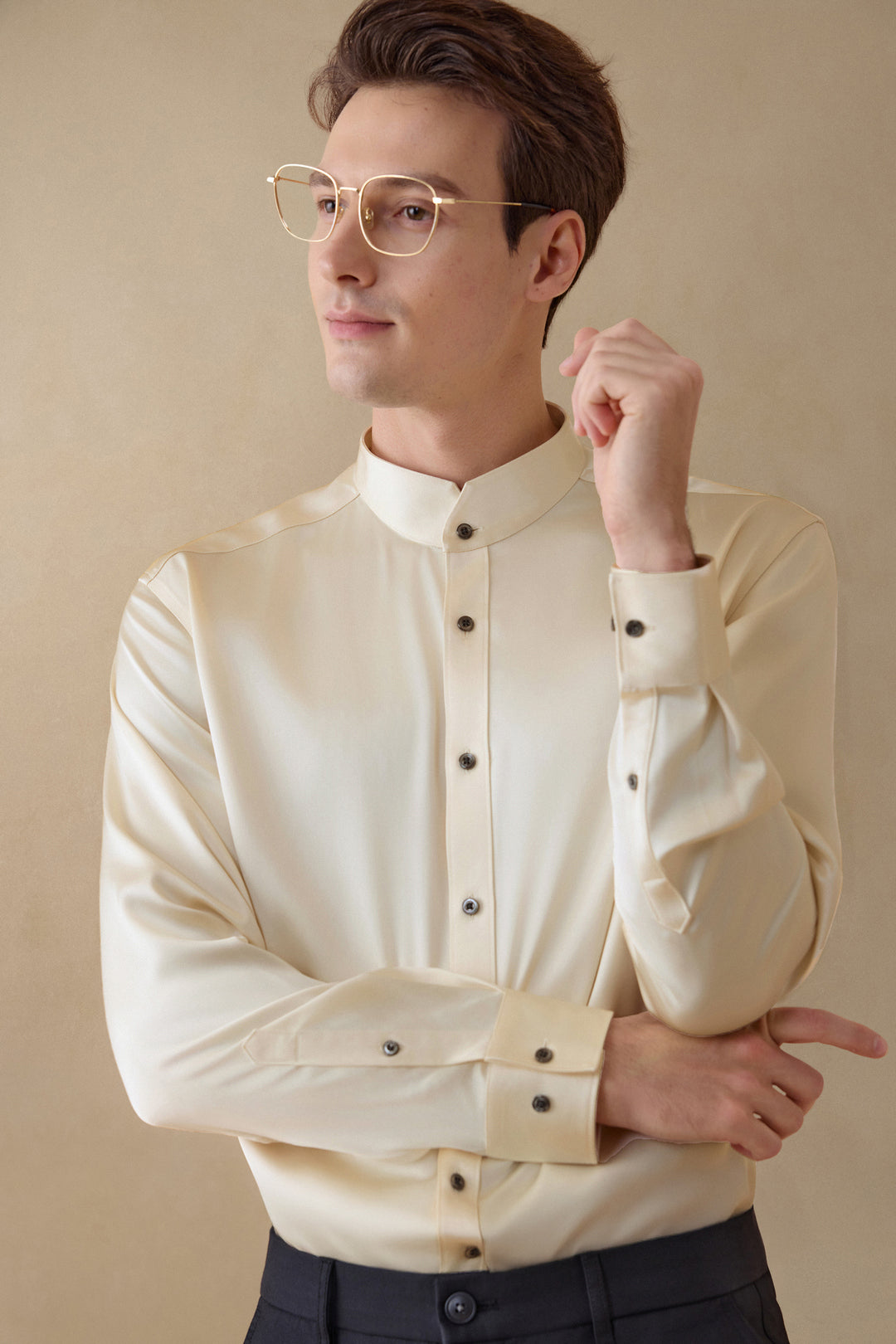 Sateen 長袖商務恤衫