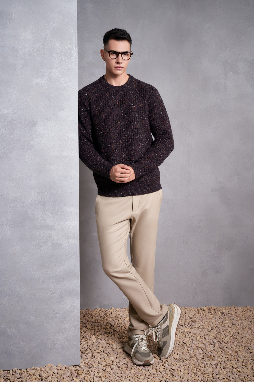 Crew Neck Knit Sweater