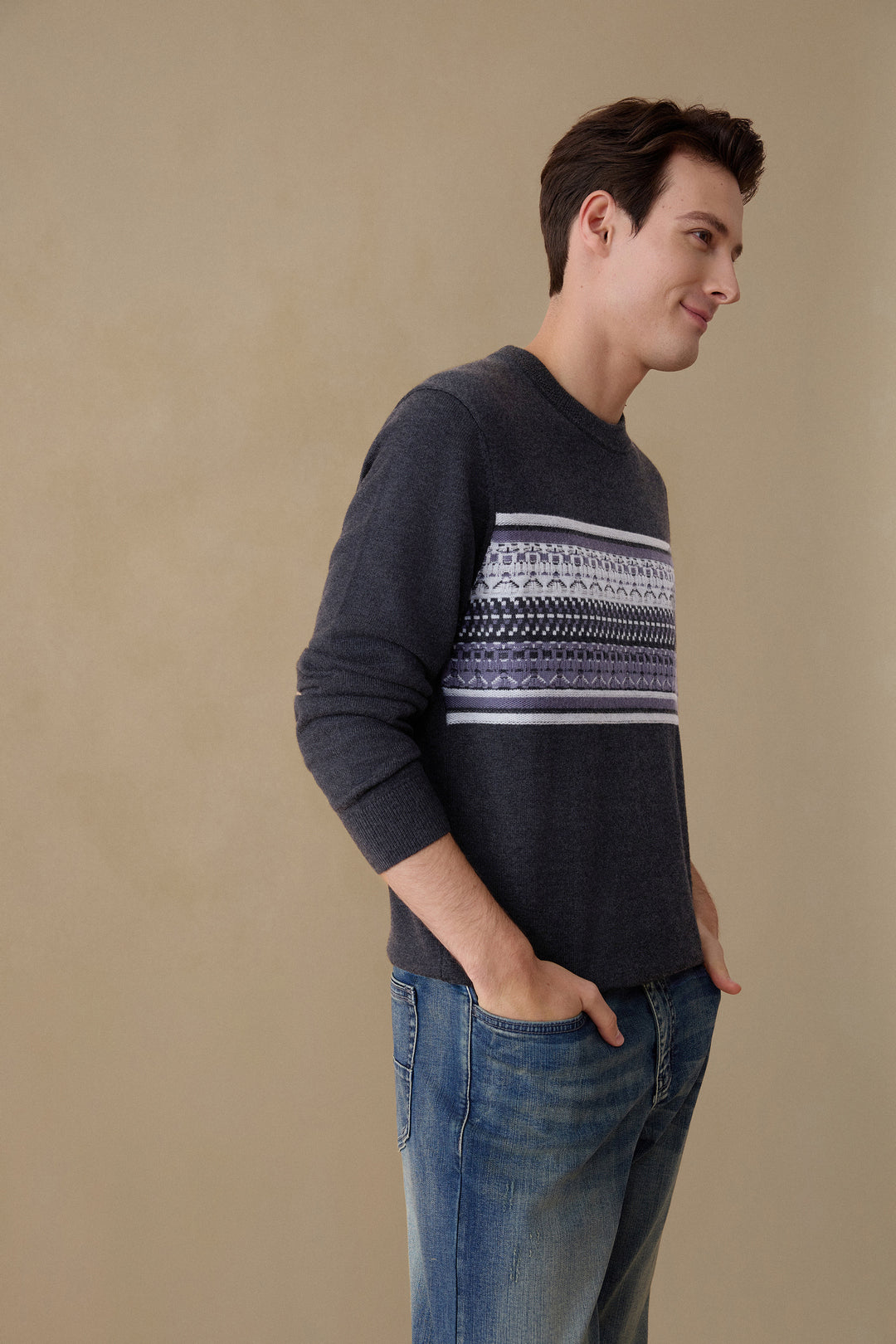 Crew Neck Knit Sweater