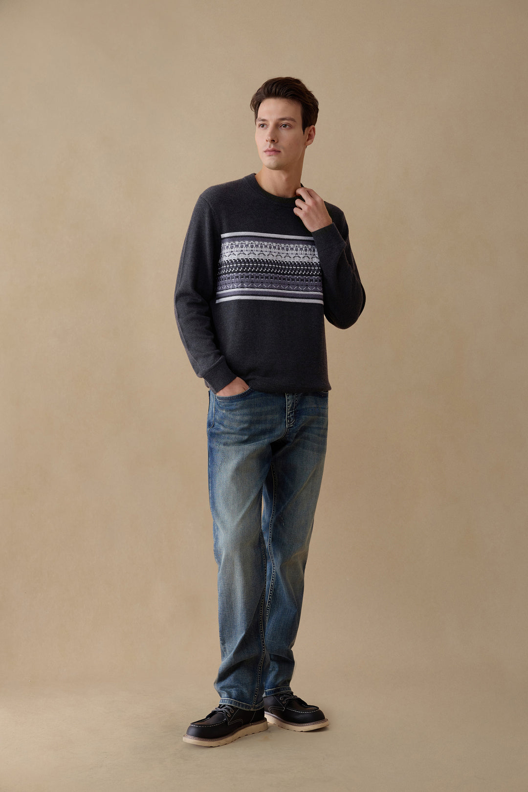 Crew Neck Knit Sweater