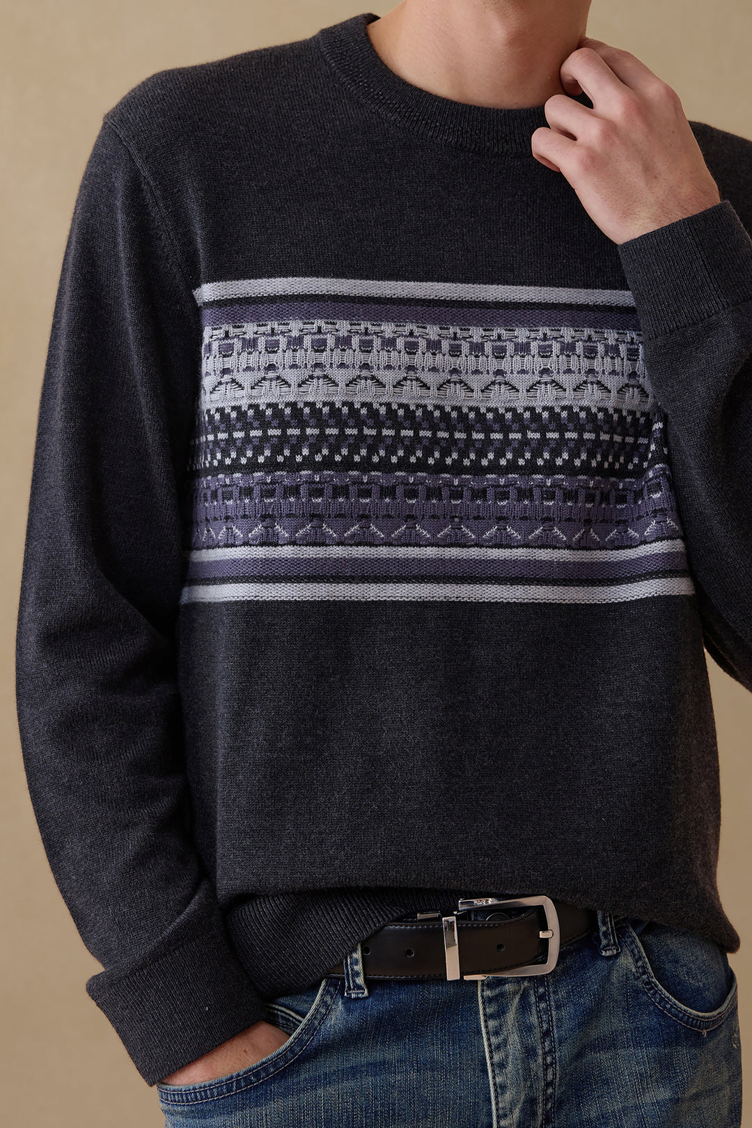 Crew Neck Knit Sweater