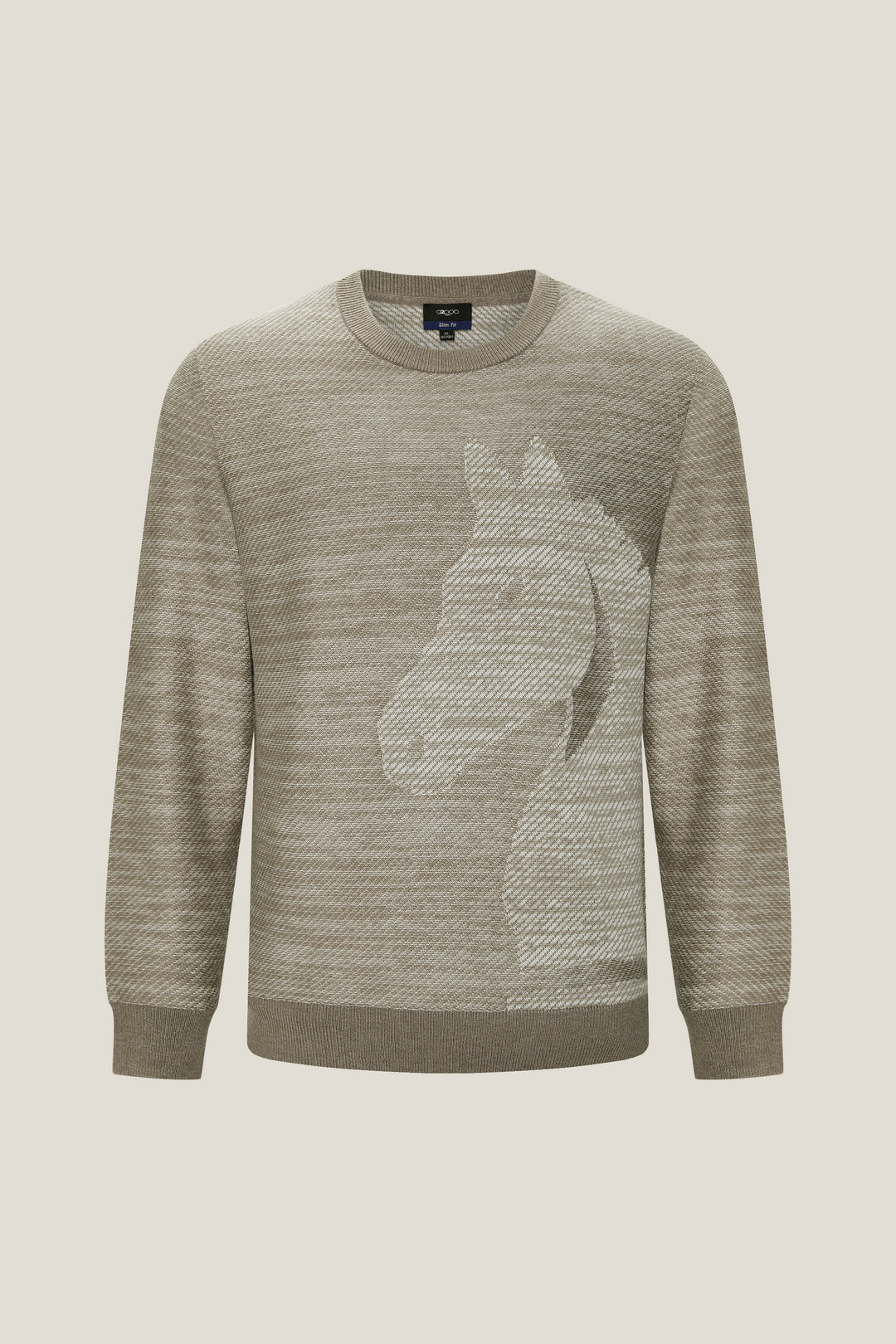 G2000 MAN-jacquard-knit-sweater-59177033-Green