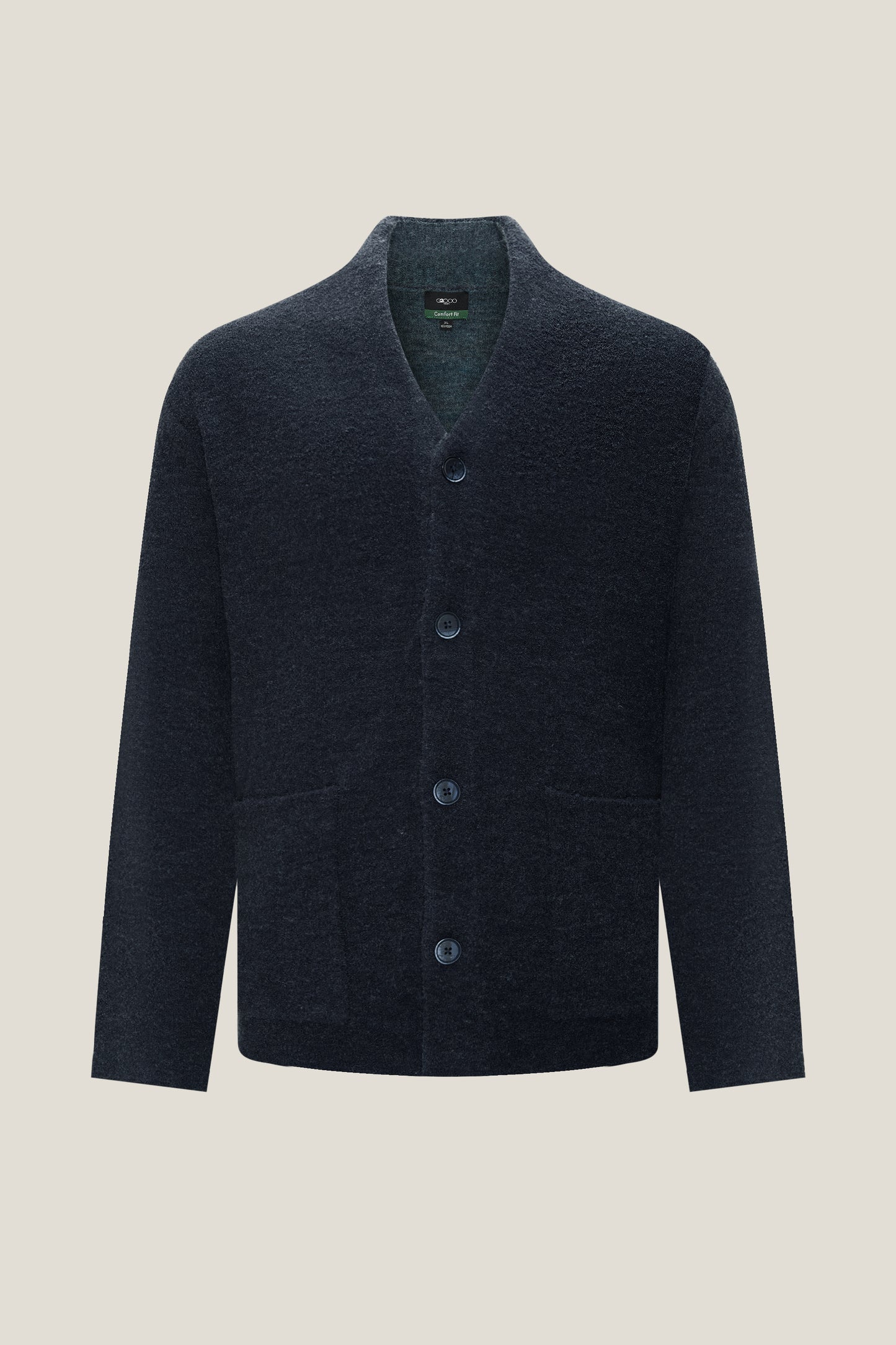 G2000 MAN-boucle-yarn-cardigan-59177078-Blue