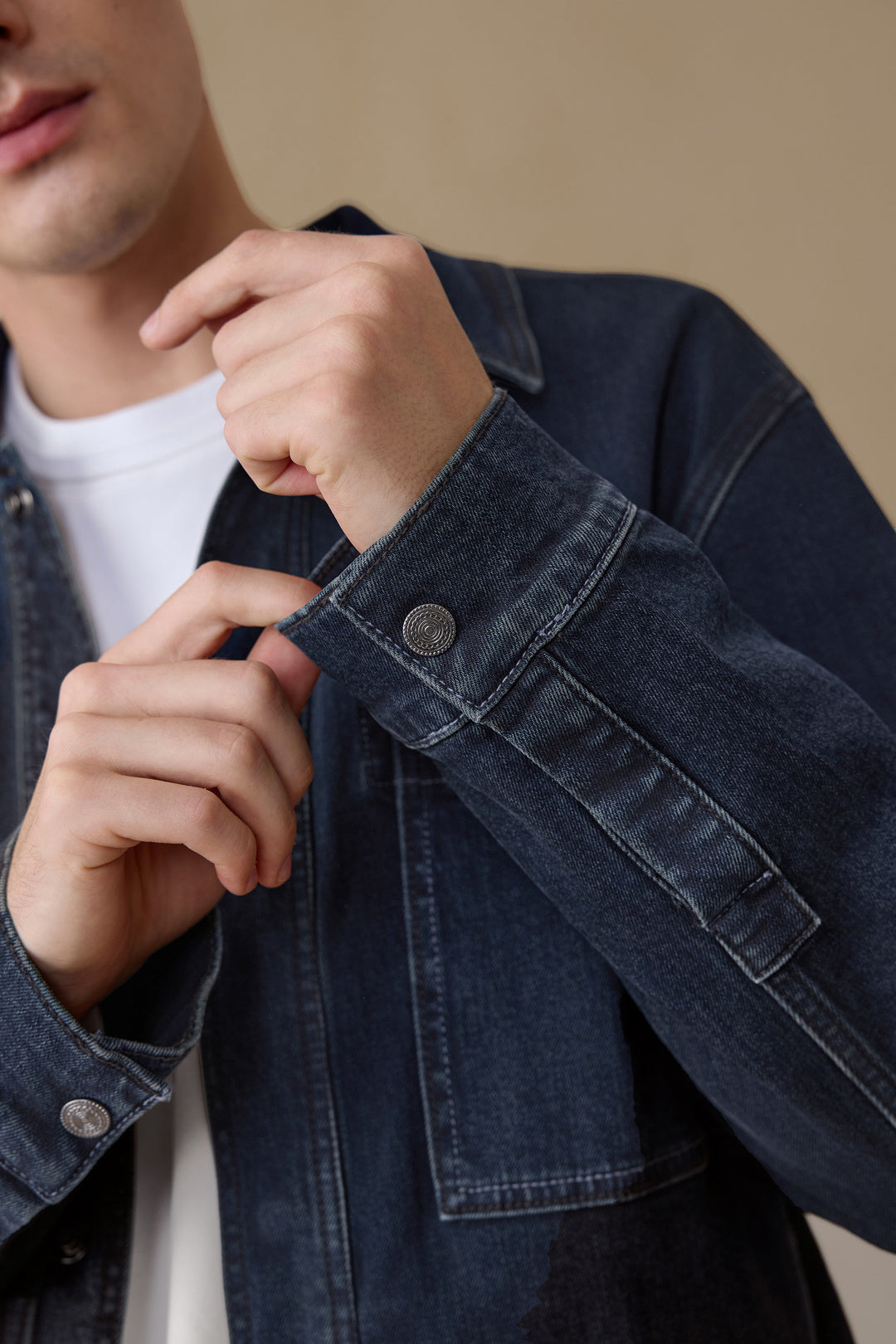 Cotton Blend Denim Jacket