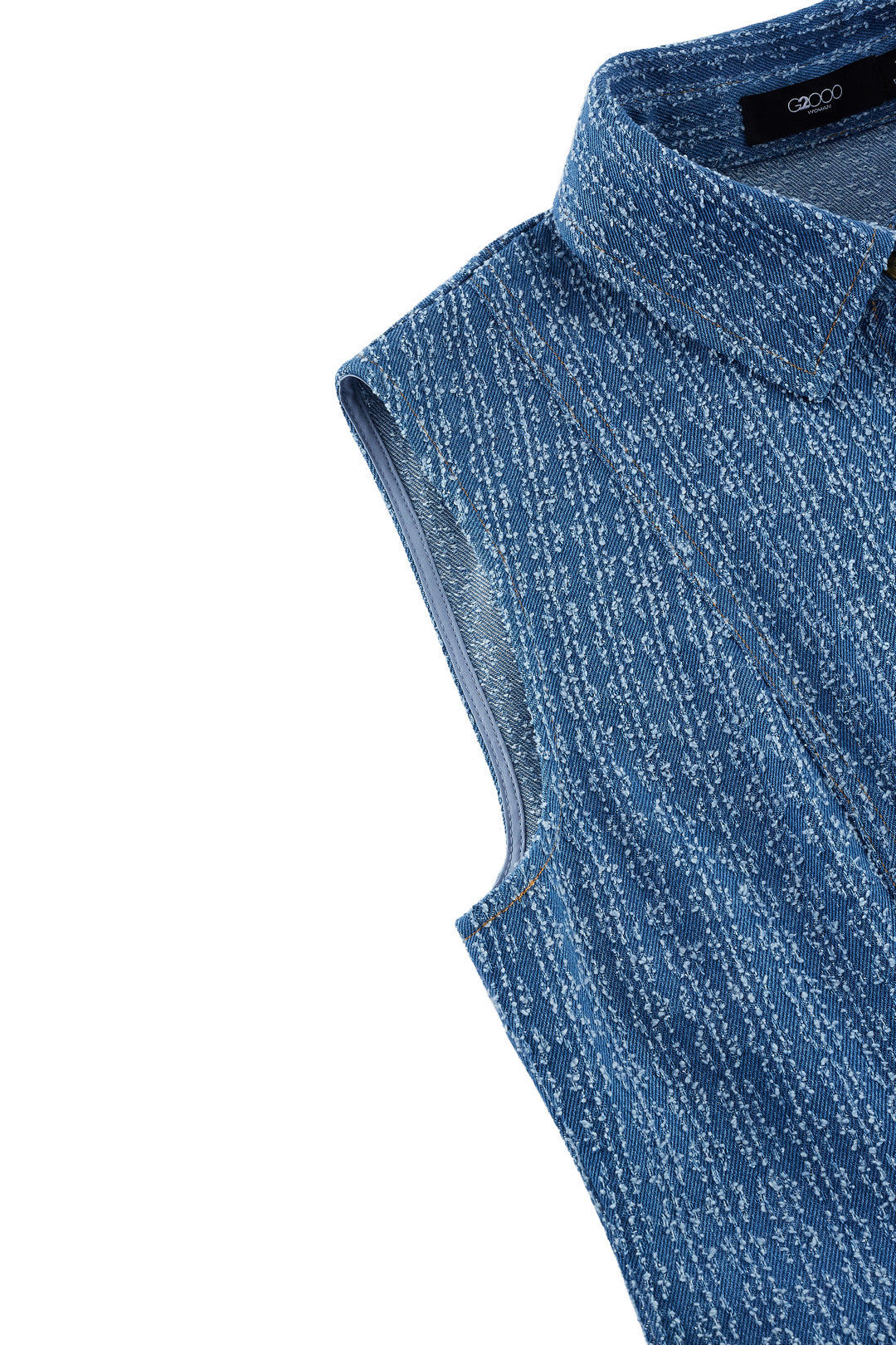 Denim Lapel Collar Dress