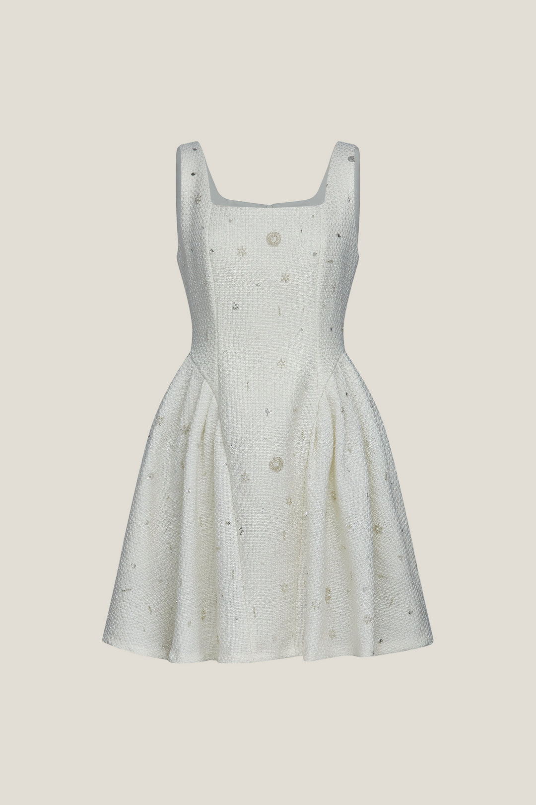 G2000 WOMAN-lapel-collar-sleeveless-dress-59231066-White