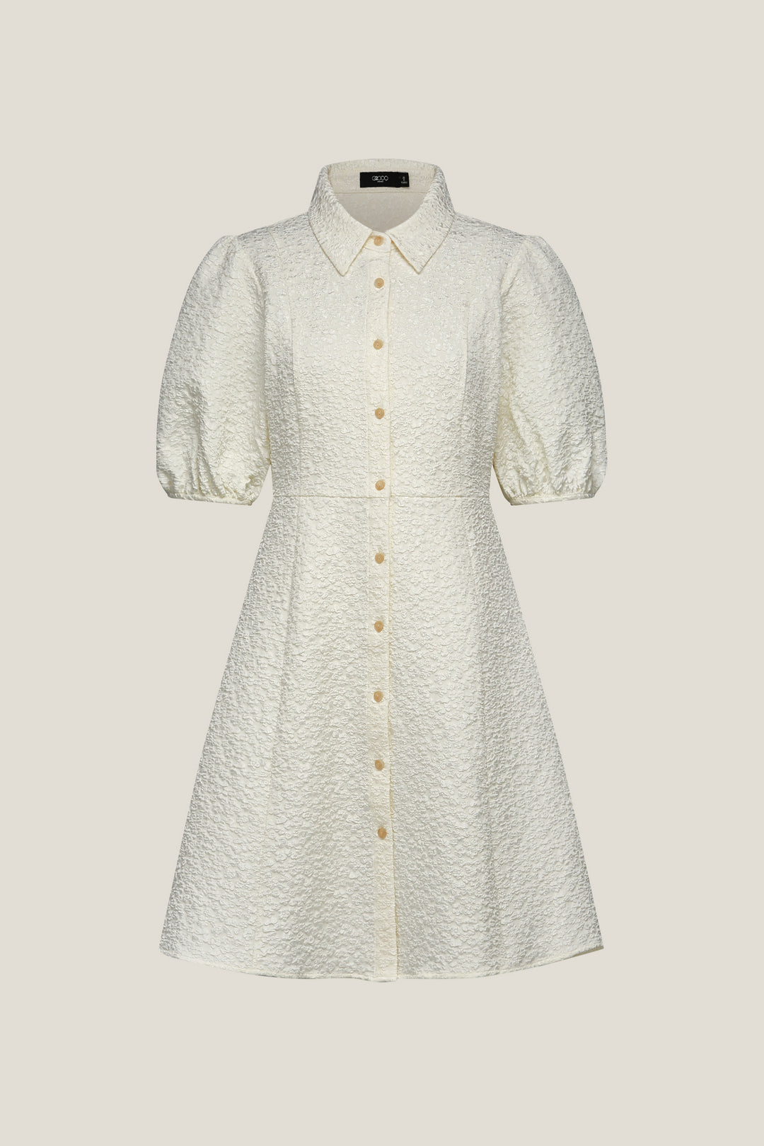 G2000 WOMAN-lapel-collar-half-sleeve-dress-59231146-White